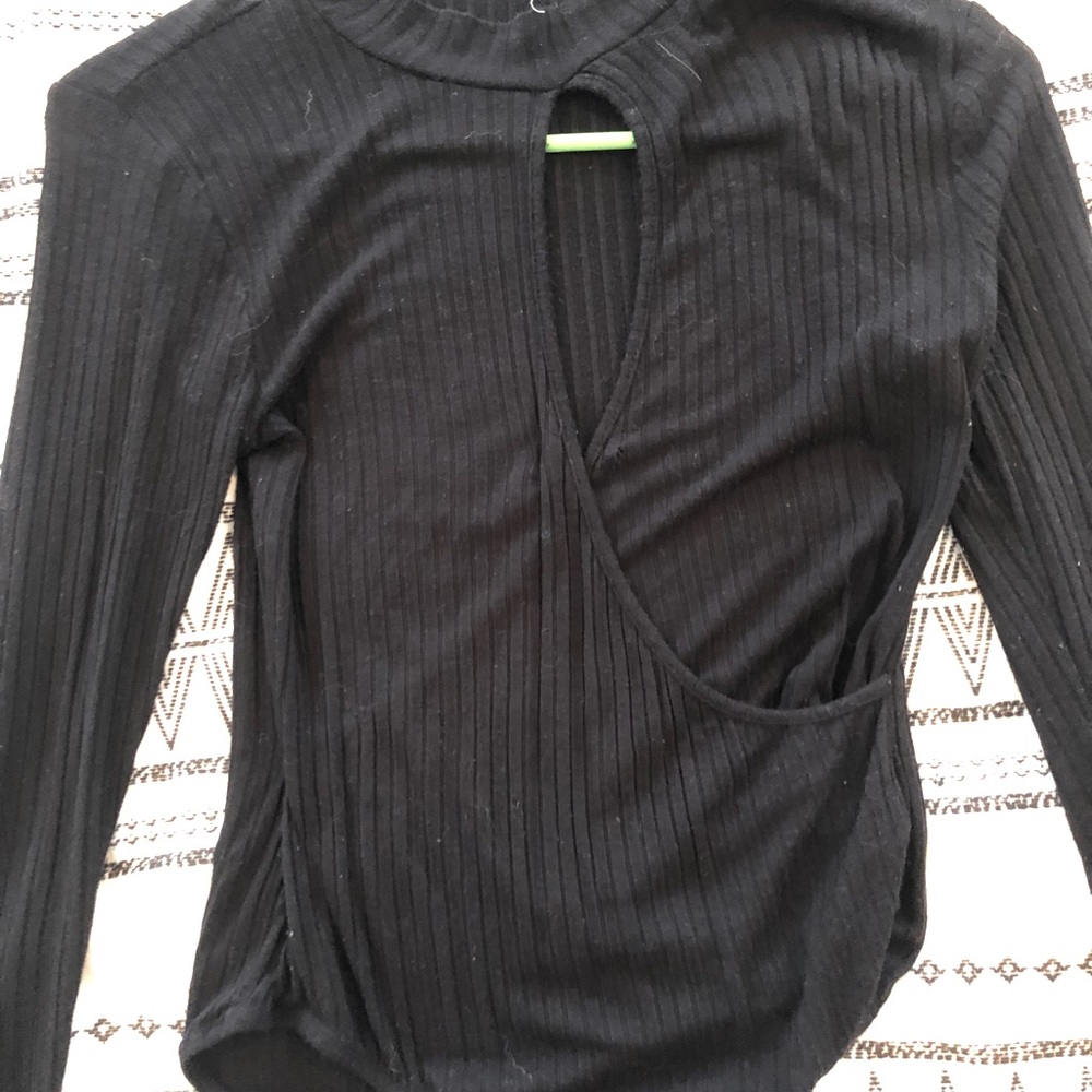 Black Full Tilt body suit open front